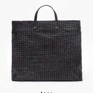 Clare V Simple Tote- Rattan Black